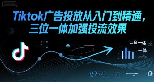 Tiktok广告投放从入门到精通，三位一体加强投流效果-宅客基地