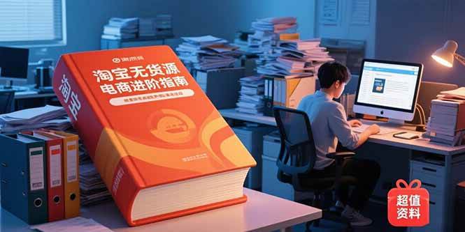 （15317期）淘宝无货源电商进阶指南，包含新人课、进阶课，配套资料，蓝海选品等-宅客基地