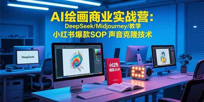 （15460期）AI绘画商业实战营：DeepSeek/Midjourney/教学 小红书爆款SOP 声音克隆技术-宅客基地