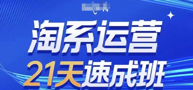 淘系运营21天速成班(更新25年7月)，0基础轻松搞定淘系运营，不做假把式-宅客基地