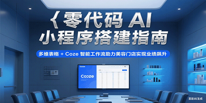 零代码AI小程序搭建指南，多维表格+Coze智能工作流助力美容门店实现业绩飙升-宅客基地