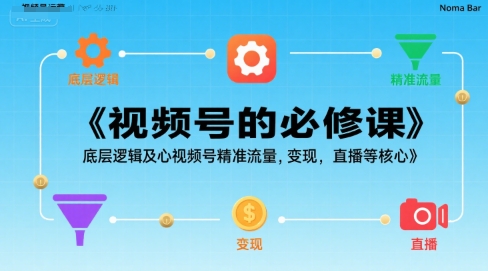 视频号的必修课，视频号的底层逻辑及核心视频号精准流量，变现，直播等核心-宅客基地