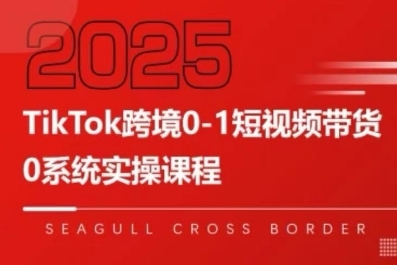 TikTok跨境0-1短视频带货，系统拆解TikTok跨境带货全链路，实现跨境可持续盈利-宅客基地