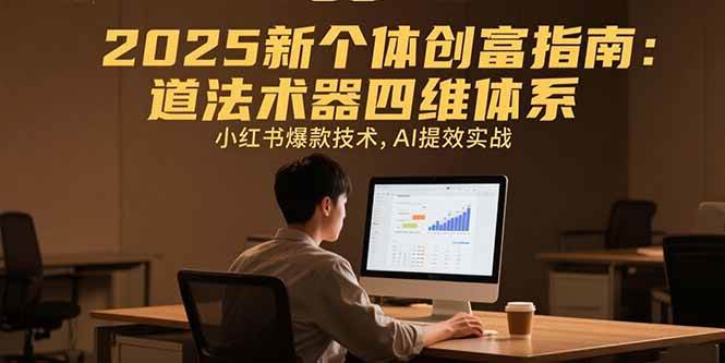 （15477期）2025新个体创富指南：道法术器四维体系，小红书爆款技术，AI提效实战-宅客基地