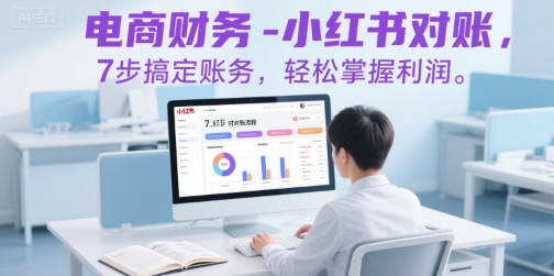 电商财务-小红书对账，7步搞定账务，轻松掌握利润-宅客基地