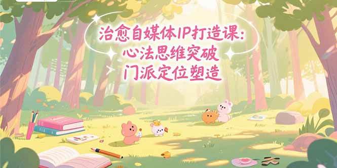 （15464期）治愈自媒体IP打造课：心法思维突破，门派定位塑造，商业闭环搭建-宅客基地