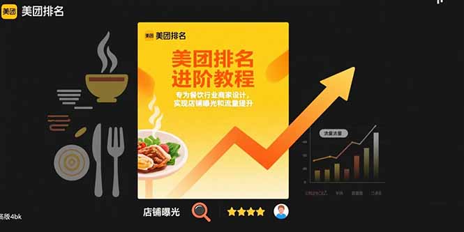 （15528期）美团排名进阶教程：专为餐饮行业商家设计，实现店铺曝光和流量提升-宅客基地