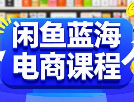 闲鱼蓝海电商课程，手把手助你快速上手，轻松实现闲鱼稳定盈利-宅客基地