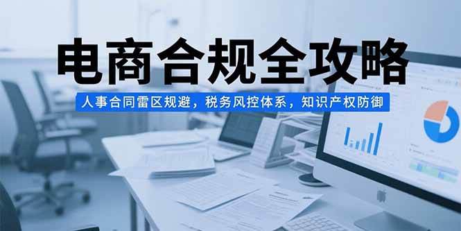 （15377期）电商合规全攻略，人事合同雷区规避，税务风控体系，知识产权防御-宅客基地