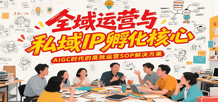 全域运营与私域IP孵化核心，AIGC时代的高效运营SOP解决方案-宅客基地
