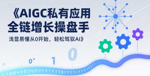 AIGC私有化应用全链增长操盘手，浅显易懂从0开始，轻松驾驭AI-宅客基地