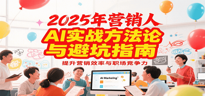 2025年营销实战方法论与避坑指南，利用AI提升营销效率与职场竞争力-宅客基地