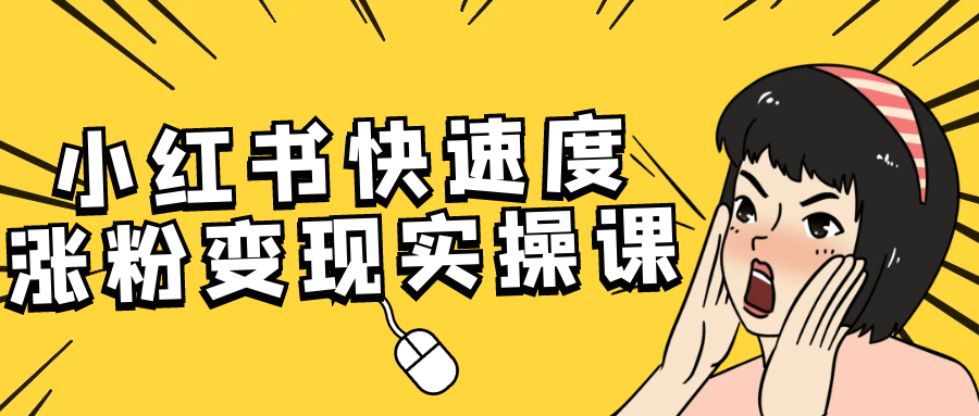 小红书快速度涨粉变现实操课-宅客基地